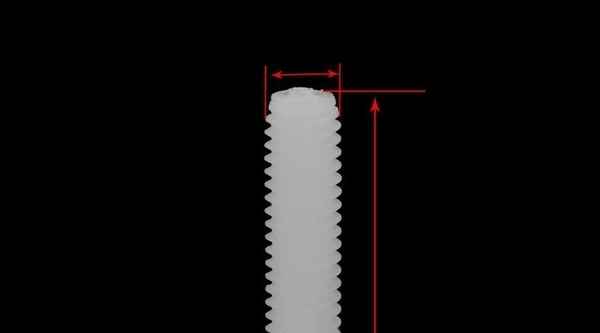 Vis en nylon croisée à tête fraisée personnalisée vis à tête plate vis à dents en fil de machine vis en plastique en nylon vis en plastique 5/8