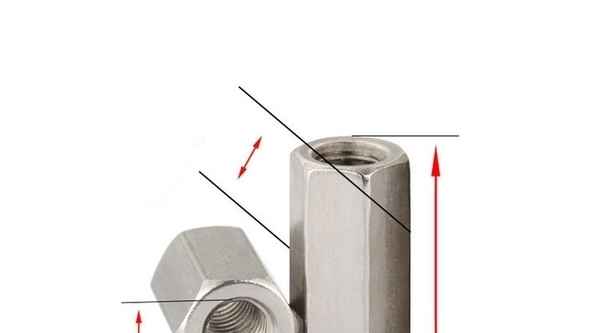 Production de bande de dent de vis d'écrou de connexion hexagonale d'acier inoxydable plus la colonne longue d'écrou hexagonal de vis 3/8 5/8