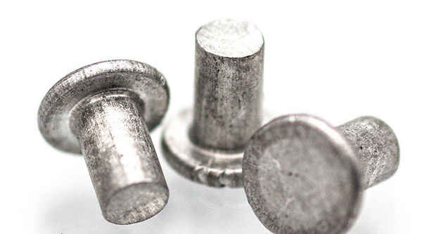 BiarritzAlimentation GB109 Rivet en aluminium à tête plate Rivet en aluminium massif à tête plate Rivet à percussion 3/4 1/4-20