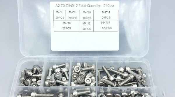 BiarritzEnsemble de combinaison de vis à tête hexagonale en acier inoxydable 304 personnalisé 1/2-13 1/4-20